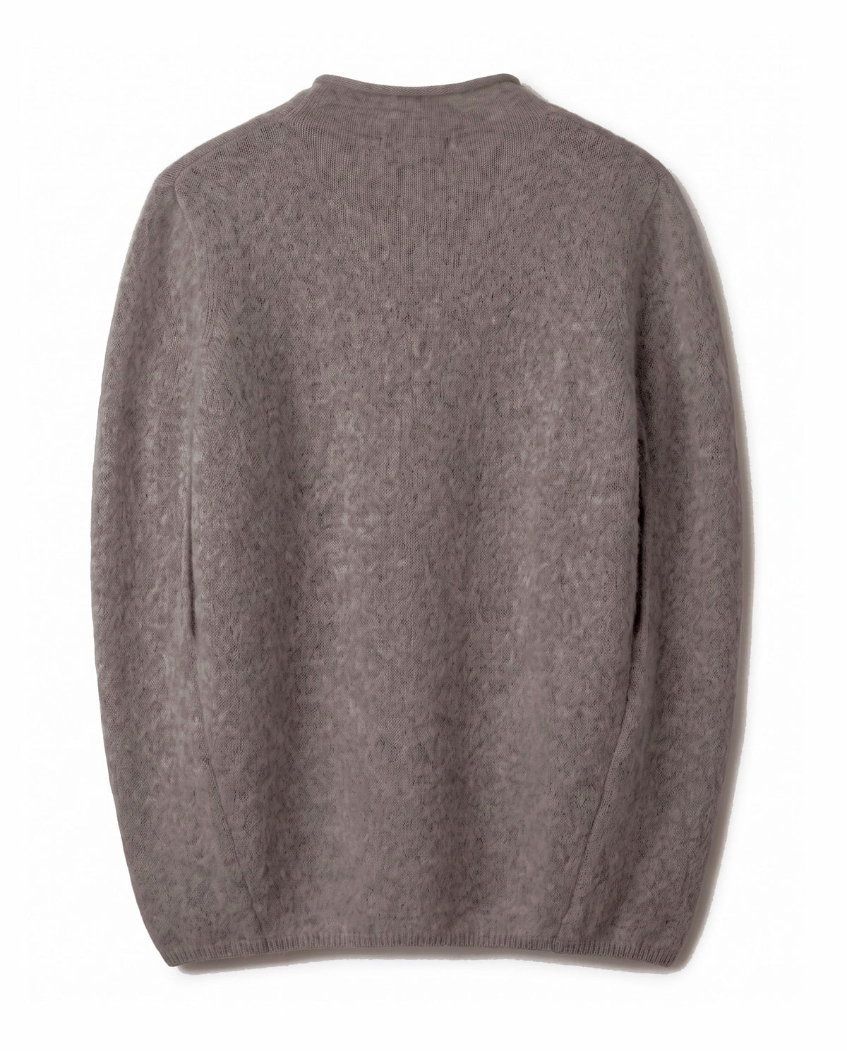 Sleeveless jumper in brushed wool blend – Taupe – product back