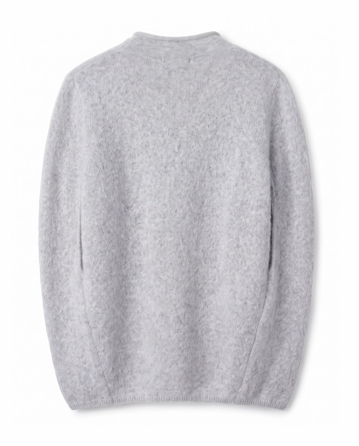 Sleeveless jumper in brushed wool blend – Light Grey – product back